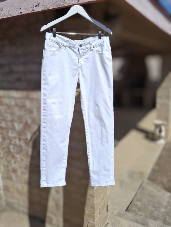 Lucky Brand Sienna Cigarette Cropped Denim White Jeans Women Size 29 - Picture 4 of 16